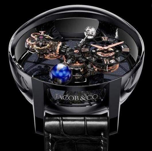 Replica Jacob & Co. Grand Complication Masterpieces - ASTRONOMIA TOURBILLON BLACK CERAMIC watch AT100.40.95.KN.SD.B price
